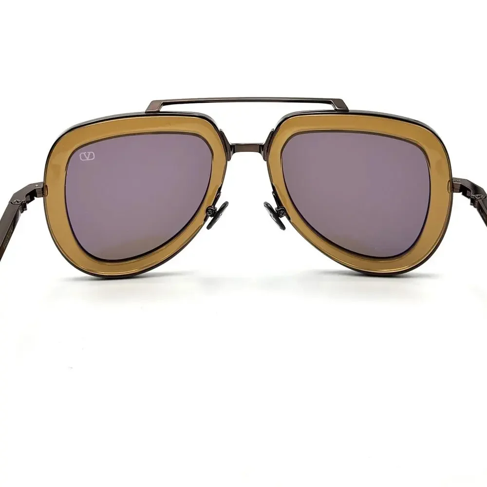 Valentino Sunglasses V-LSTORY VLS-129D Brown Aviator Frame Brown Lens 50-21-140